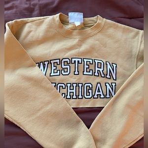 Western Michigan Cropped Crewneck